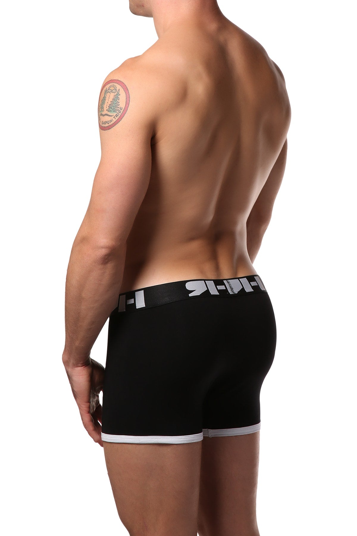 Richard Hunter Black Initial Boxer Brief