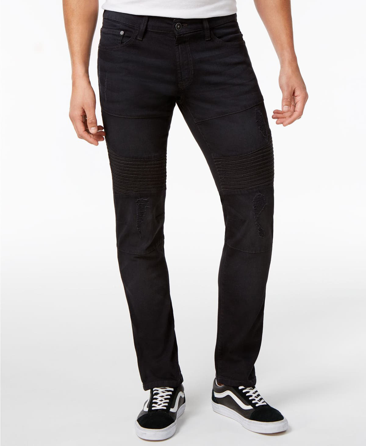 Ring Of Fire Saticoy Slim Fit Distressed Skinny Jeans Gray