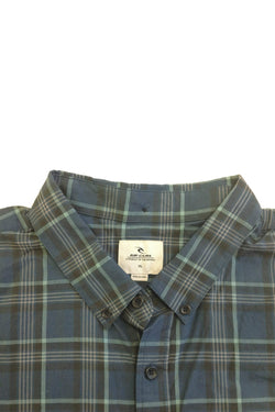 Rip Curl Navy Short-Sleeve Plaid Button-Down Shirt thumbnail 3