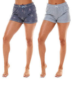Roudelain Cozy Printed 2 Pack Sleep Shorts Starception / Tradewinds thumbnail 1
