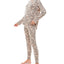 Roudelain Fuzzy Luxe Lounge Set Zodiac Leopard Crystal Gray