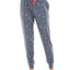 Roudelain Wo Ultra-soft Jogger Pajama Bottoms Set Of 2 Spacedye Raspberry Radiance/kis & Tell Vintage Indigo