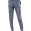 Roudelain Wo Ultra-soft Jogger Pajama Bottoms Set Of 2 Spacedye Raspberry Radiance/kis & Tell Vintage Indigo