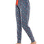 Roudelain Wo Ultra-soft Jogger Pajama Bottoms Set Of 2 Spacedye Raspberry Radiance/kis & Tell Vintage Indigo