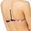 Roxy Anthracite Castaway-Floral Triangle V-Neck Bikini Top