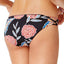 Roxy Anthracite Mexican-Rose Reversible Lace-Up 70's Bikini Bottom