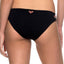 Roxy Anthracite Mexican-Rose Reversible Lace-Up 70's Bikini Bottom