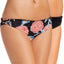 Roxy Anthracite Mexican-Rose Reversible Lace-Up 70's Bikini Bottom