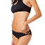 Roxy Black Softly Love High-Neck Crop Bikini Top