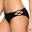 Roxy Black Softly-Love Lace-Up Bikini Bottom