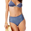Roxy Blue/Multi Reversible High-Waist Bikini Bottom
