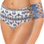 Roxy Blue/Multi Reversible High-Waist Bikini Bottom