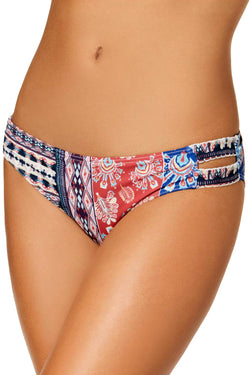 Roxy Bohemian Vibes 70's Bikini Bottom in Multicolor thumbnail 2