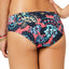 Roxy Coral-Pink Salty Floral-Print Cheeky Shorty Bottom