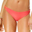 Roxy Coral-Pink Strappy Cheeky 70's Bikini Bottom