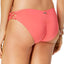 Roxy Coral-Pink Strappy Cheeky 70's Bikini Bottom