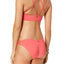 Roxy Coral-Pink Strappy Cheeky 70's Bikini Bottom