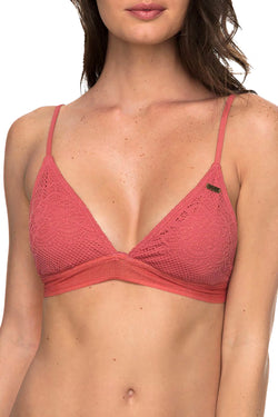 Roxy Dusty-Cedar Surf Bride Triangle Bikini Top thumbnail 1