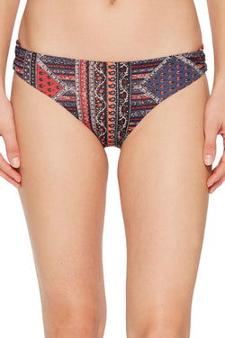 Roxy Festival Bazar Strappy Bikini Bottom in Multicolor thumbnail 3