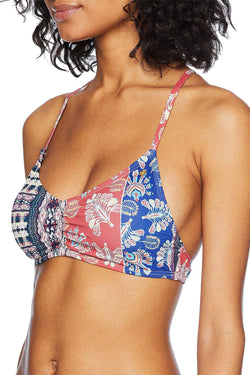 Roxy Multicolor Bohemian-Vibes Athletic Bikini Top thumbnail 3