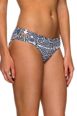 Roxy Navy/White Girl Of The Sea 70's Bikini Bottom thumbnail 3