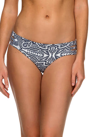 Roxy Navy/White Girl Of The Sea 70's Bikini Bottom