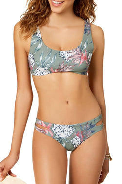 Roxy Olive Little-Bandits Bikini Top thumbnail 1
