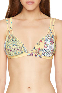 Roxy Pastel-Yellow Softly Love Reversible Bikini Top thumbnail 4