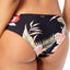 Roxy Sea Lovers Cutout Cheeky Bikini Bottom in Anthracite Black