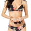 Roxy Sea Lovers Cutout Cheeky Bikini Bottom in Anthracite Black
