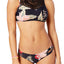 Roxy Sea Lovers Cutout Cheeky Bikini Bottom in Anthracite Black