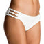 Roxy White Drop-Diamond Crochet/Knotted 70's Bikini Bottom