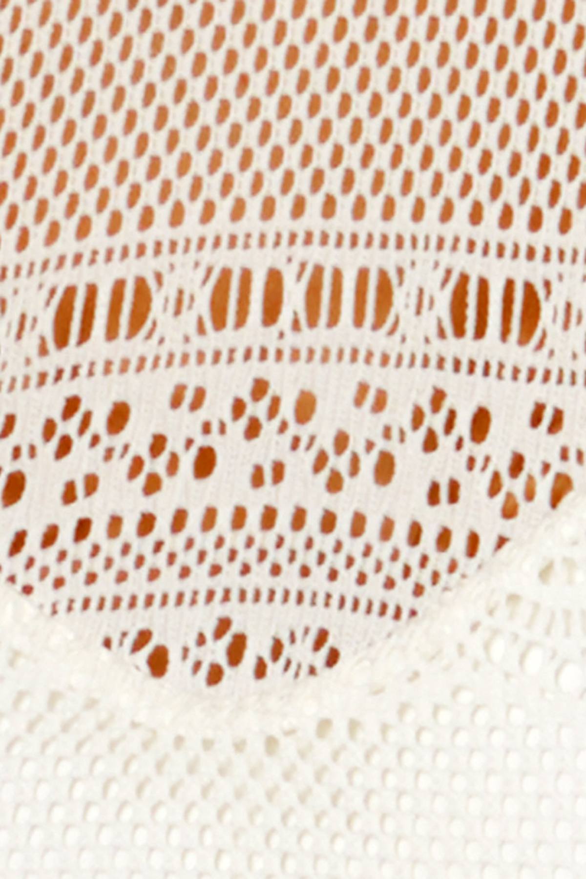 Roxy White Surf Memory Crochet High-Neck Bikini Top
