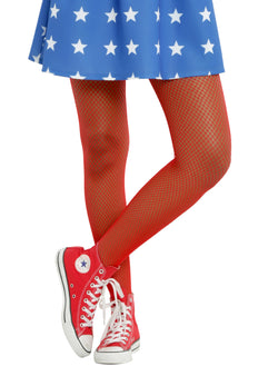 Rubies Costume Red Fishnet Tight thumbnail 2