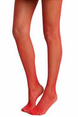 Rubies Costume Red Fishnet Tight thumbnail 3
