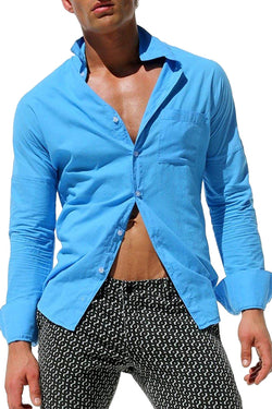 Rufskin Azure Blue Izumi Dress Shirt thumbnail 1
