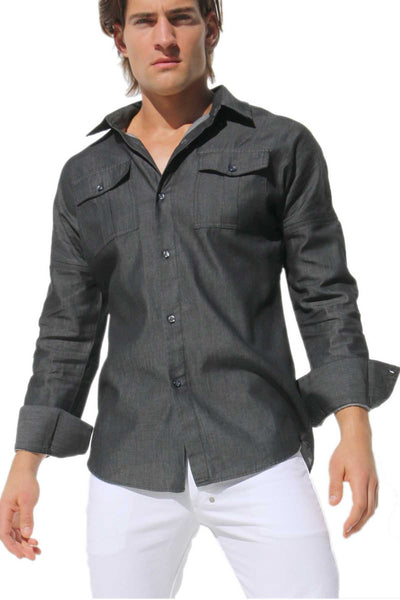 Rufskin Black Allen Button-Up