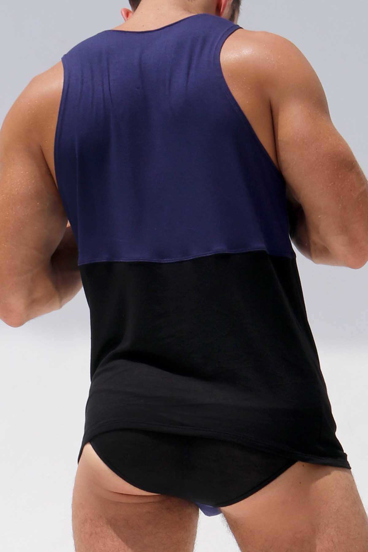 Rufskin Black/Navy HORIZON Tank Top