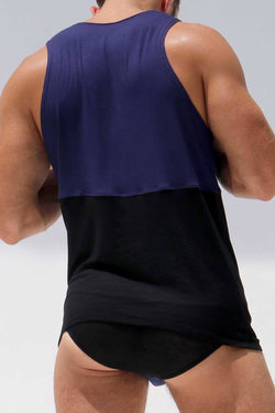 Rufskin Black/Navy HORIZON Tank Top thumbnail 3