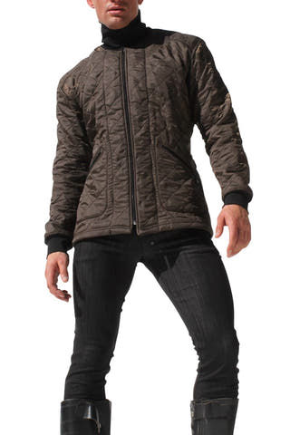 Rufskin Brown Garage Quilted Jacket
