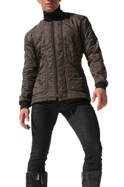 Rufskin Brown Garage Quilted Jacket thumbnail 1
