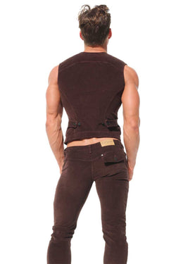 Rufskin Brown Quinn Corduroy Vest thumbnail 3