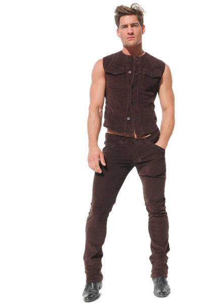 Rufskin Brown Quinn Corduroy Vest