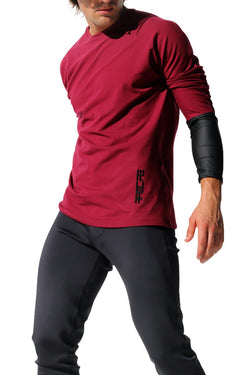 Rufskin Burgundy QI Long Sleeve Tee thumbnail 1