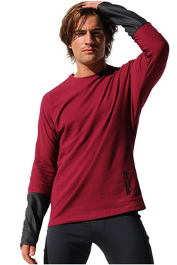 Rufskin Burgundy QI Long Sleeve Tee thumbnail 2