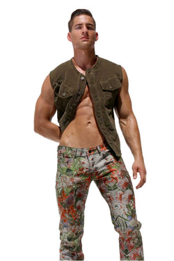 Rufskin Olive Quinn Corduroy Vest thumbnail 2
