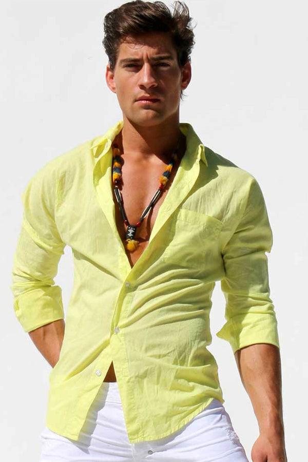 Rufskin Yellow Izumi Dress Shirt