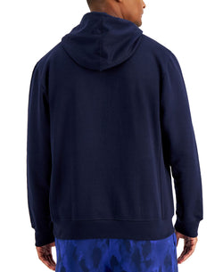 Russell Athletic Archer Logo-print Fleece Hoodie Dark Navy thumbnail 2
