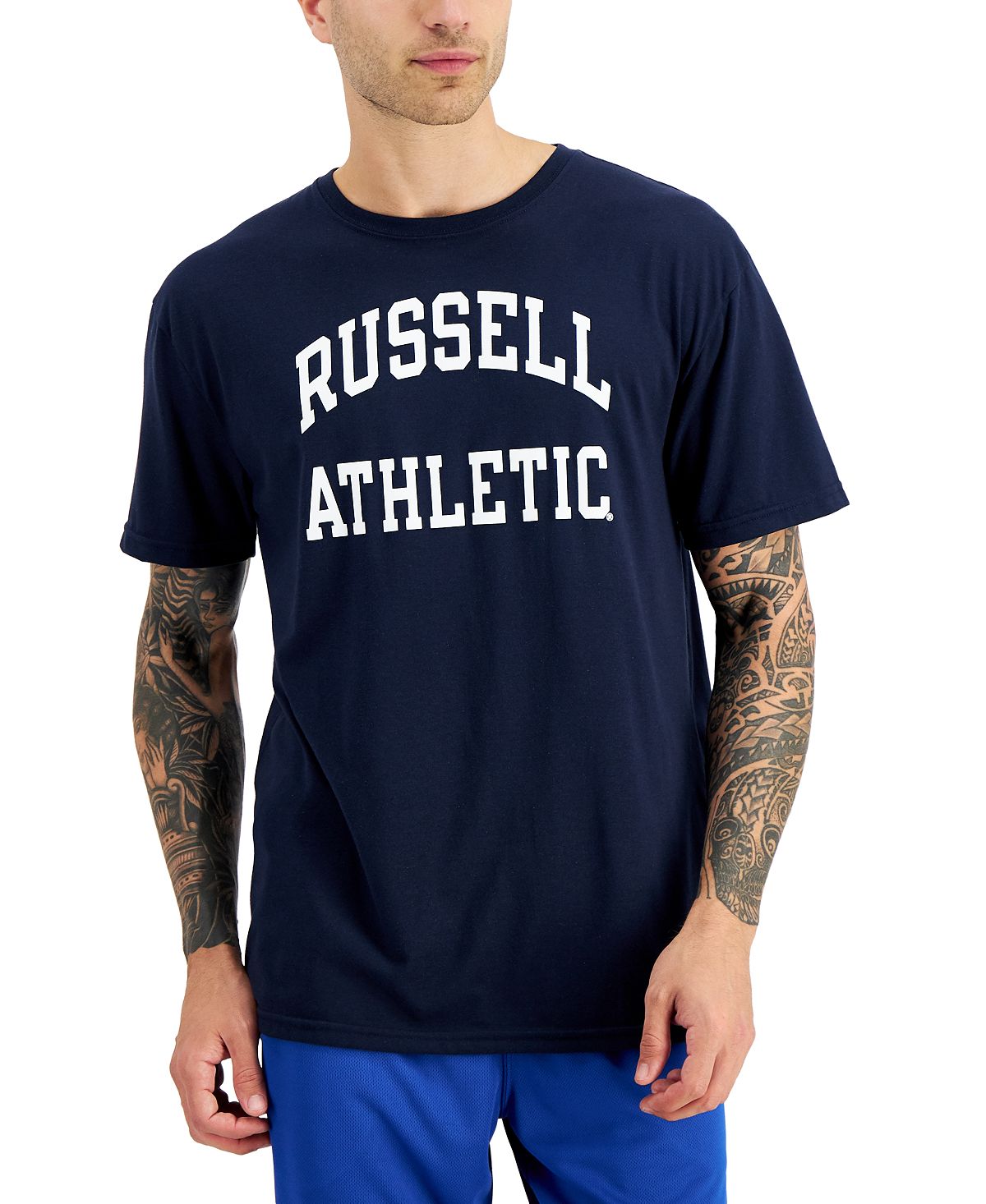 Russell Athletic Archie Logo Graphic T-shirt Dark Navy