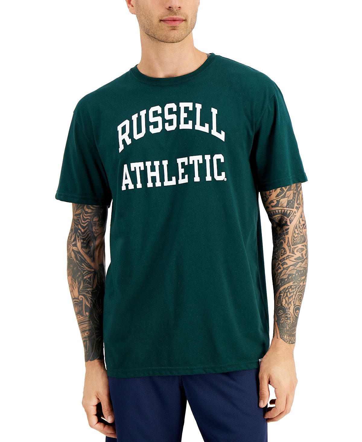 Russell Athletic Archie Logo Graphic T-shirt Pine Green